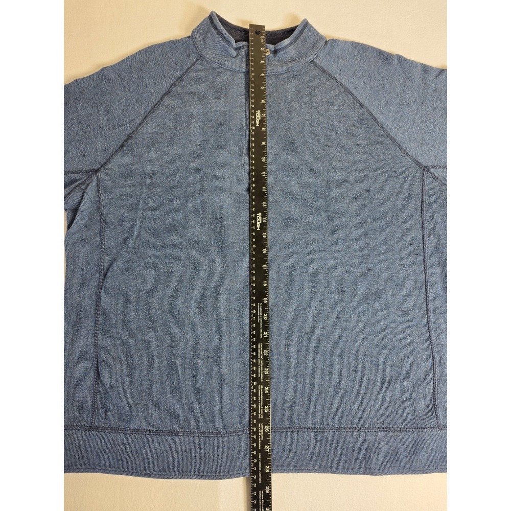 Tommy Bahama Mens Flipside Reversible 1/4 Zip Pullover Blue TB221394R XL